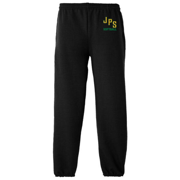 Sweatpants with Pockets, Elastic Bottoms - Black