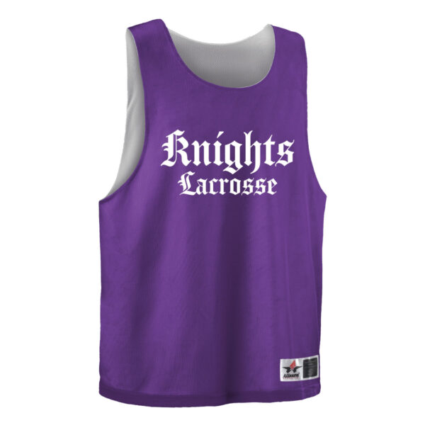 Reversible Pinnie - Purple/White